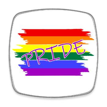 Pride lgbtq LGBT - Viereckiger Kühlschrankmagnet - Weiß - Vorne