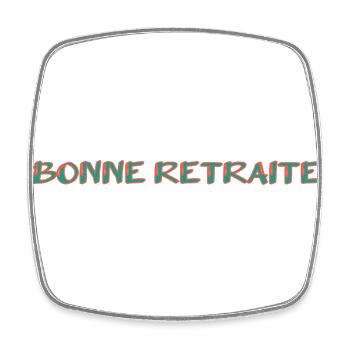 RETRAITE. RETRAITE. RETRAITEE. SENIOR. MAMIE. PAPY - Magnet carré - blanc - Devant