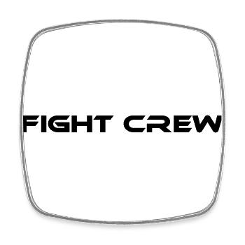 Fight Crew - Viereckiger Kühlschrankmagnet - Weiß - Vorne