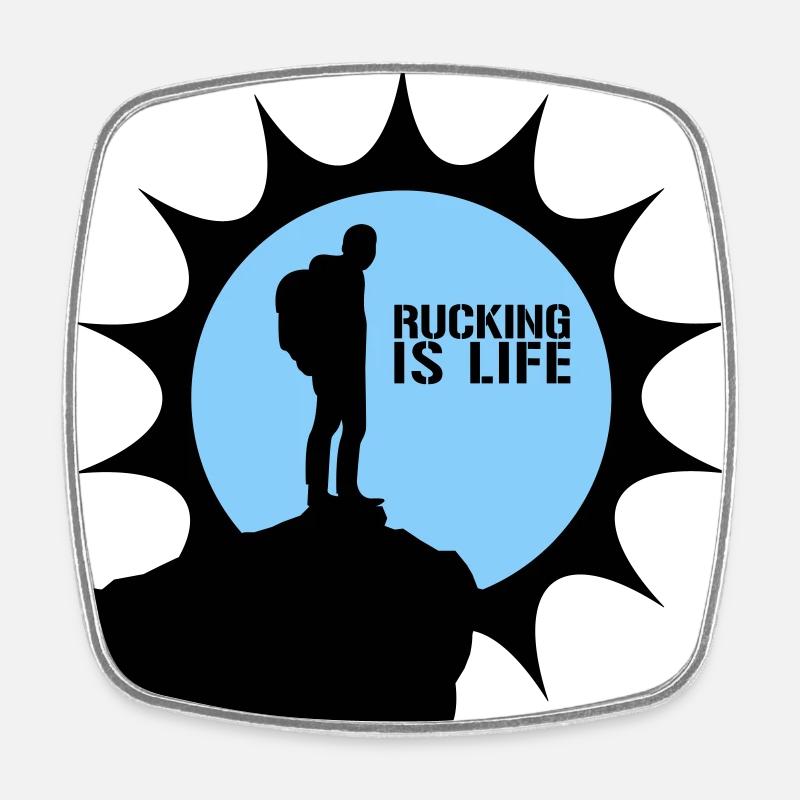 Rucking - Magnet carré - blanc