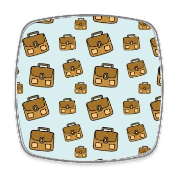 Motifs de sacs à dos - Rentrée scolaire 2022 - Magnet carré - blanc - Devant