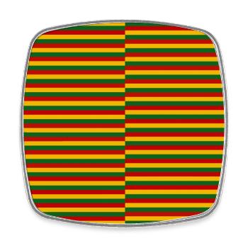 Motifs africains aux couleurs africaines - Magnet carré - blanc - Devant