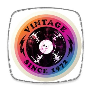Millésime 1972 - Magnet carré - blanc - Devant
