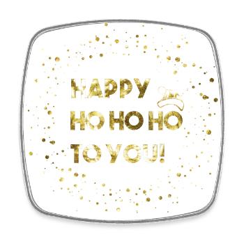 Happy ho ho ho to you - Square fridge magnet - white - Front