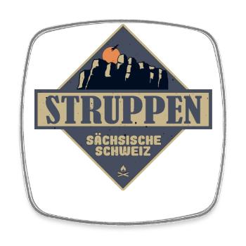 sächsische Schweiz Struppen - Viereckiger Kühlschrankmagnet - Weiß - Vorne