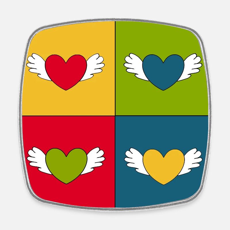 Valentinstag Geschenk Valentinstag - Viereckiger Kühlschrankmagnet - Weiß