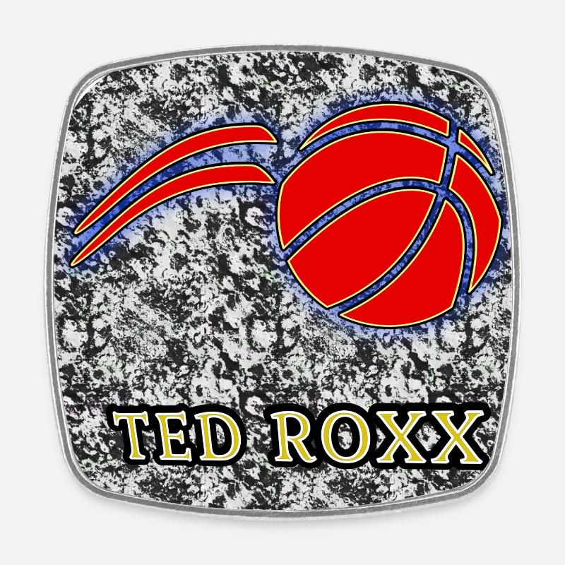 TED ROXX - Club WoW - Square fridge magnet - white