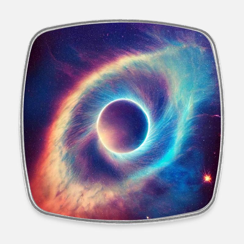 That eye in the sky - Square fridge magnet - white
