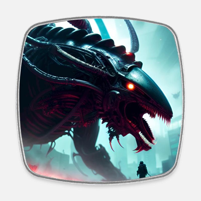 ✮ɪᴄᴏɴɪᴄ♱ʜɪᴠᴇ𓆤♱Cₒₗₗₑcₜᵢₒₙ♱ - Square fridge magnet - white