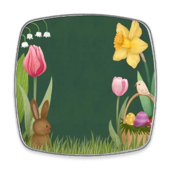 Design de Pâques à concevoir soi-même - Magnet carré - blanc - Devant