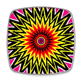 Never Ending - Square fridge magnet - white - Front