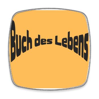 Buch des Lebens - Viereckiger Kühlschrankmagnet - Weiß - Vorne
