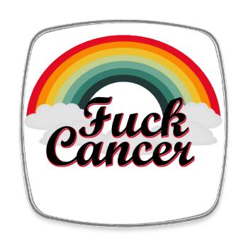 Cancer - Square fridge magnet - white - Front