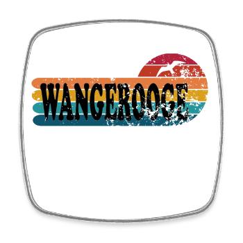 Insel wangerooge ostfriesland - Viereckiger Kühlschrankmagnet - Weiß - Vorne