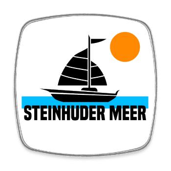 steinhuder Meer - Viereckiger Kühlschrankmagnet - Weiß - Vorne