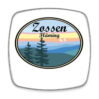 Zossen Fläming Sticker - Viereckiger Kühlschrankmagnet - Weiß - Vorne
