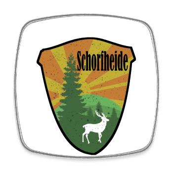 Schorfheide - Viereckiger Kühlschrankmagnet - Weiß - Vorne