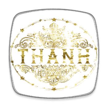 Thanh - Square fridge magnet - white - Front