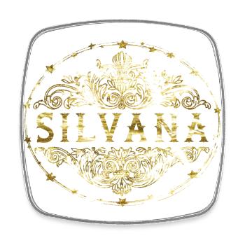 Silvana - Square fridge magnet - white - Front