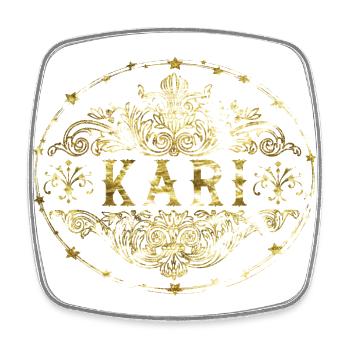 Kari - Square fridge magnet - white - Front