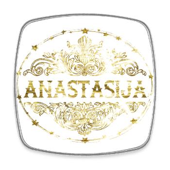 Anastasija - Square fridge magnet - white - Front