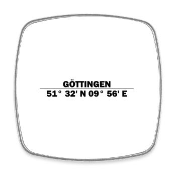 Göttingen coordinates - Square fridge magnet - white - Front