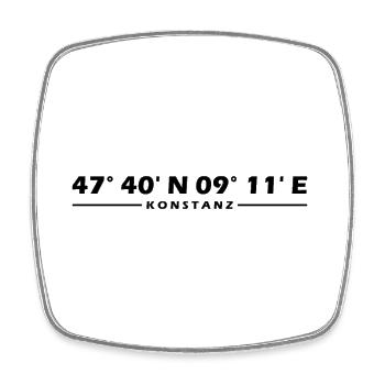 Constancy Coordinates - Square fridge magnet - white - Front