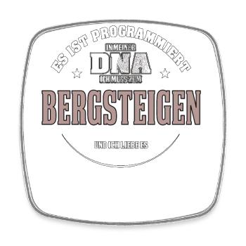 Es ist in meiner DNA ich muss zum BERGSTEIGEN - Viereckiger Kühlschrankmagnet - Weiß - Vorne