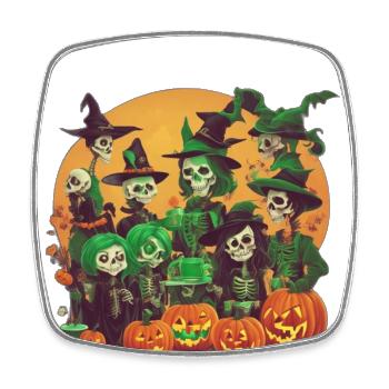 ObscuraNight A Night of Ghostly Extravaganza - Square fridge magnet - white - Front
