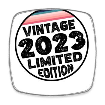 Millésime 2023 Baby Shower Fête des enfants - Magnet carré - blanc - Devant