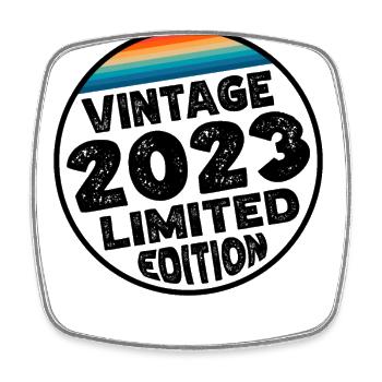 Millésime 2023 Baby Shower Fête des enfants - Magnet carré - blanc - Devant