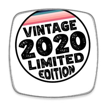 Vintage 2020 Cadeau d’anniversaire Fête des enfants - Magnet carré - blanc - Devant