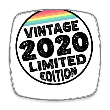Millésime 2020 Cadeau d’anniversaire Fête d’enfants - Magnet carré - blanc - Devant