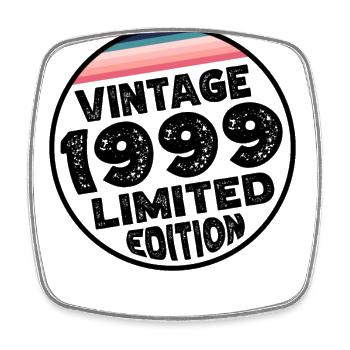 Vintage 1999 Birthday Gift Birthday Party - Square fridge magnet - white - Front