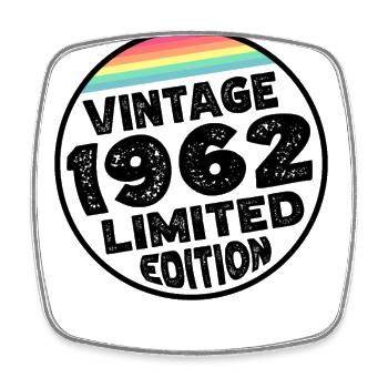 Édition limitée depuis 1962 Cadeau d’anniversaire - Magnet carré - blanc - Devant