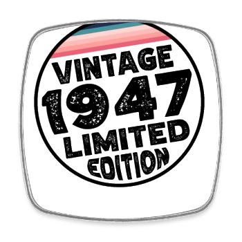 Limited Edition since 1947 Birthday Gift - Square fridge magnet - white - Front
