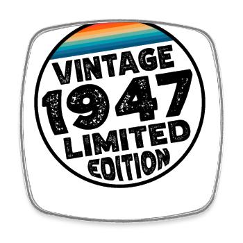 Limited Edition since 1947 Birthday Gift - Square fridge magnet - white - Front