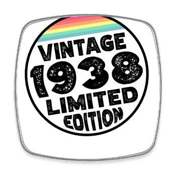 Limited Edition since 1938 Birthday Gift - Square fridge magnet - white - Front
