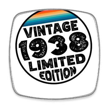 Limited Edition since 1938 Birthday Gift - Square fridge magnet - white - Front