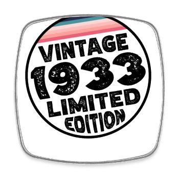 Édition limitée depuis 1933 Cadeau d’anniversaire - Magnet carré - blanc - Devant