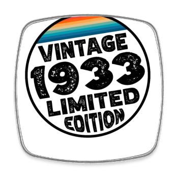 Édition limitée depuis 1933 Cadeau d’anniversaire - Magnet carré - blanc - Devant