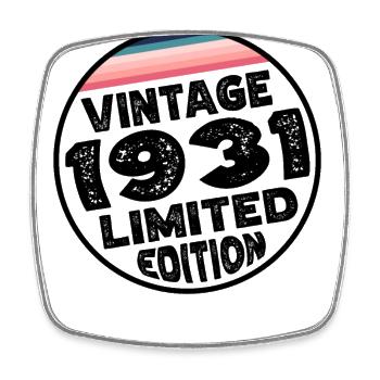 Édition limitée depuis 1931 Cadeau d’anniversaire - Magnet carré - blanc - Devant