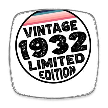 Édition limitée depuis 1932 Cadeau d’anniversaire - Magnet carré - blanc - Devant