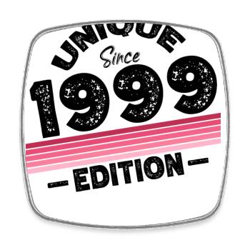 Unique seit 1999 Edition Geburtstag Vintage 1999 - Viereckiger Kühlschrankmagnet - Weiß - Vorne