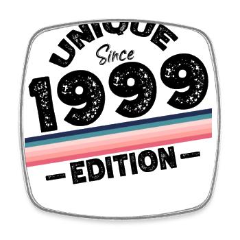 Unique seit 1999 Edition Geburtstag Vintage 1999 - Viereckiger Kühlschrankmagnet - Weiß - Vorne