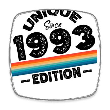 Unique depuis 1993 Edition Anniversaire Millésime 1993 - Magnet carré - blanc - Devant