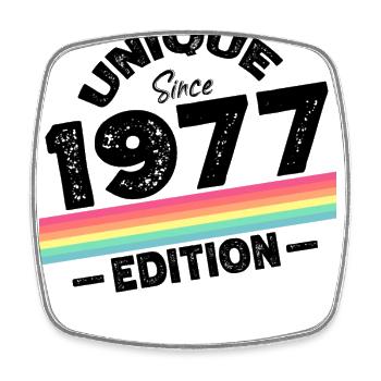 Unique Since 1977 Edition Birthday Vintage 1977 - Square fridge magnet - white - Front