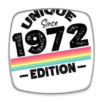 Unique Since 1972 Edition Birthday Vintage 1972 - Square fridge magnet - white - Front
