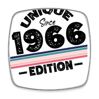 Unique depuis 1966 Edition Anniversaire Millésime 1966 - Magnet carré - blanc - Devant