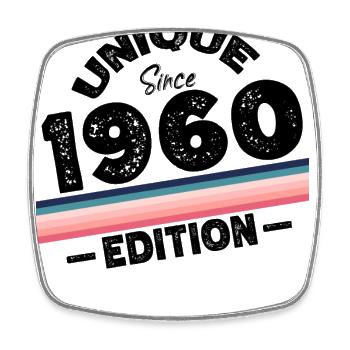Unique depuis les années 1960 édition anniversaire Vintage des années 1960 - Magnet carré - blanc - Devant